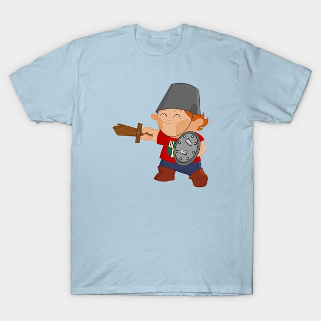 Little knight, playing grown T-Shirt by alapapaju